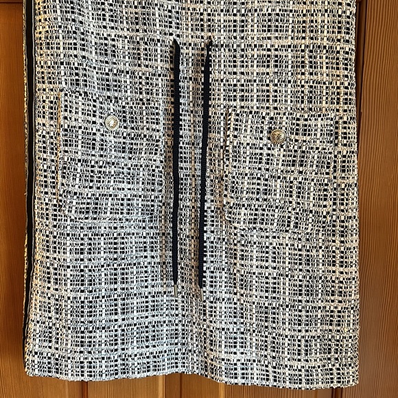 Maje Retrolia Drawstring Tweed Dress - Picture 5 of 11